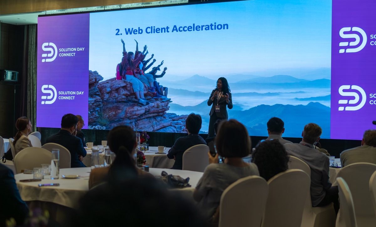 Main stage presentation at Solution Day Connect Bangkok